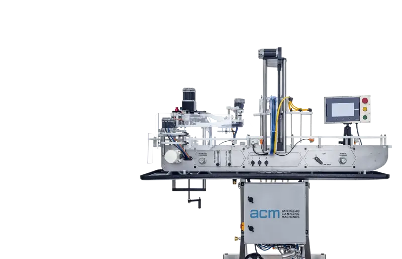  Atmosférická trojhlavová plnička &amp; uzatváračka plechoviek - AT-3 