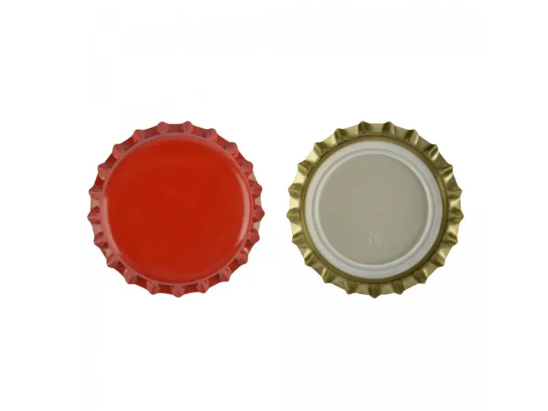 Korunkové uzávery 26 mm červené – 10 000 ks