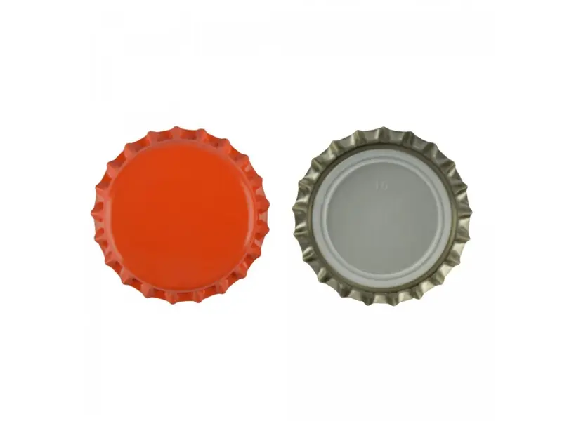 Korunkové uzávery 26 mm oranžové – 10 000 ks