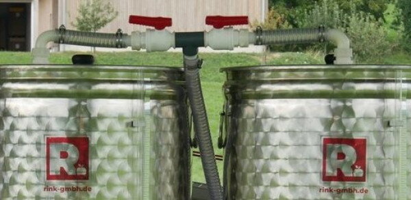 Spojovací systém pre 2 nerezové nádoby 150 / 200 litrov