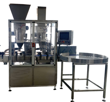 SEMI-AUTOMATIC POWDER DOSING LINE – Poloautomatická linka na dávkovanie práškov