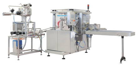 Utesňovací a plniaci stroj THD800