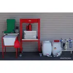 Komerčná muštáreň 150 l/hod. s el. pasterizátorom 13,5 kW a ruč. hydr. lisom TP 70: